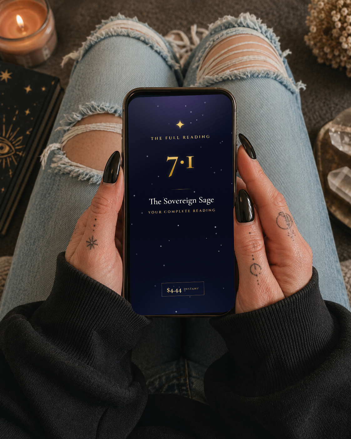 The Starprints Companion open on a phone